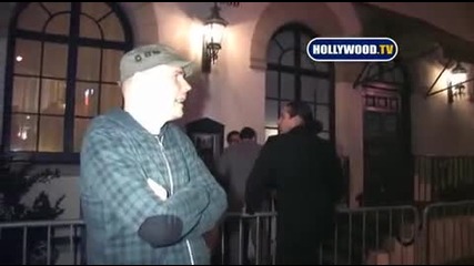 Billy Corgan Talks To Cameras At Social. 