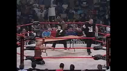 Tna - Steiner Brothers vs Dudley Brothes / Мач със маси 2 от 3 /