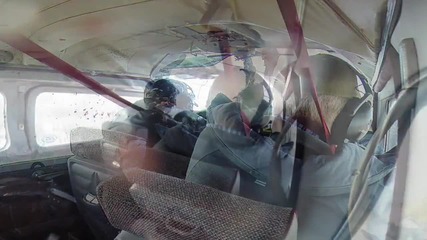Гъска разбива стъклото на самолет