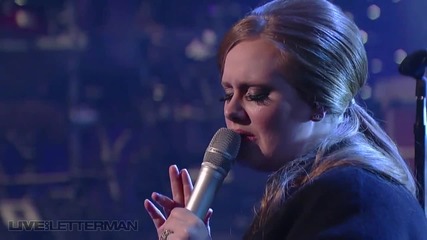 Adele - Someone Like You (live on Letterman) - H D