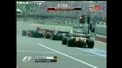 Hamilton Удря Kimi Raikkonen Canada Gp2008