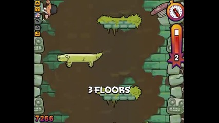 Icy Tower in Facebook - over 400 floor in Jungle Tower