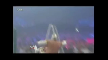 Powerbomb into a ladder