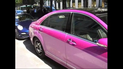 Pink Mercedes S500 Amg Paris Hilton car 