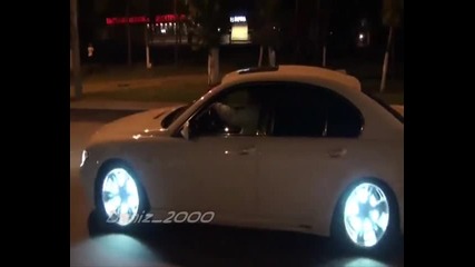 Sick Glow In The Dark Rims On Bmw 7 Series!