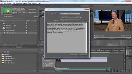 Adobe Encore Cs5 Working with speech-to-text metadata created in Premiere Pro