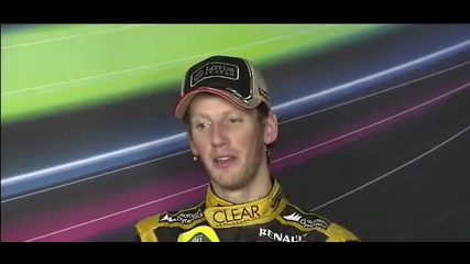 F1 Гран при на Бахрейн 2012 - пресконференцията на 1вите 3ма след състезанието [hd]