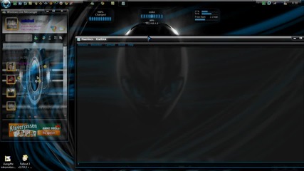 Full Glass Windows 7 Blue And Black Theme