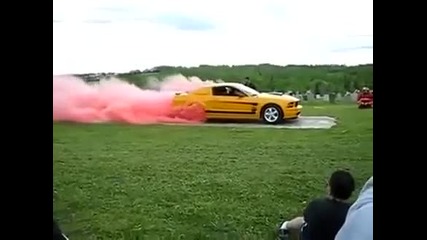 Mustang Burnout 