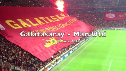 Galatasaray - Man Utd. Crowd video from the worlds loudest sportsarena.