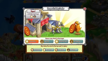 White Knight Dragon in Dragon City Attacks Level Up Fast and