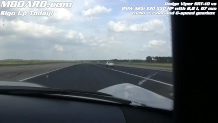 Dodge Viper vs Bmw E30 325i 