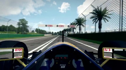 williams Fw14 hot lap
