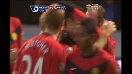 Rooney - Pmouth 1 - 2 Man Utd 