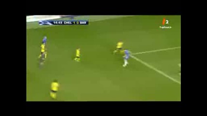 Michael Essien goal vs barcelona !!!