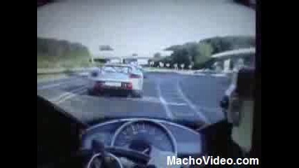 Bugatti Veyron vs. Yamaha R1 vs. Carera Gt Гонка