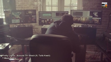 unofficial video • Pretty lights - Around the Block ( ft. Talib Kweli ) ( T - Mass Remix )