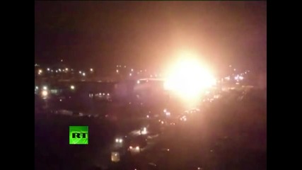 камион превозващ пропан бутан експлодира в руски град