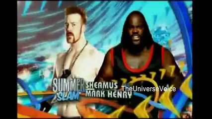 Summerslam 2011 Sheamus vs Mark Henry Match