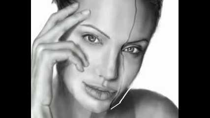 Paiting Angelina Jolie
