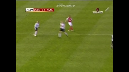 Дарби Каунти 2 - 4 Арсенал гол на Тио Уолкът 