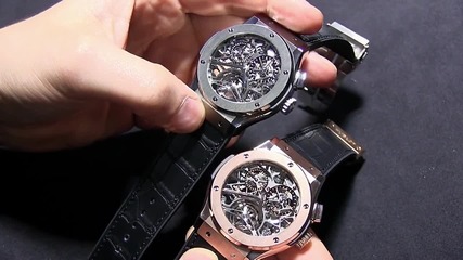 Два великолепни часовника от швейцарския гигант: Hublot Classic Fusion Tourbillon /skeleton