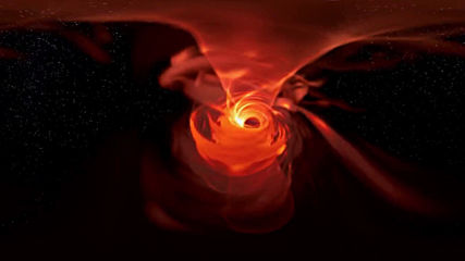 Наблюдение на свръхмасивна черна дупка във виртуална реалност