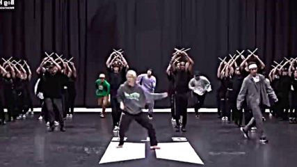 Bts - On dance practice mirrored