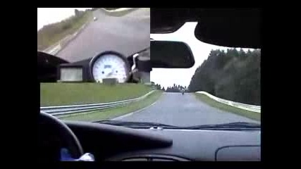 Лудница R1 vs. Porshe 