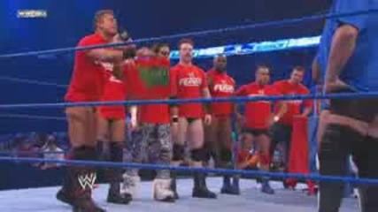 Big show, Rey Mysterio & Kofi Kingston vs The Miz, Sheamus & Ezekiel Jackson part 1 