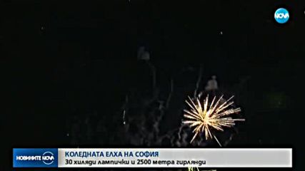 КОЛЕДЕН БЛЯСЪК: Запалиха светлините на елхата в София