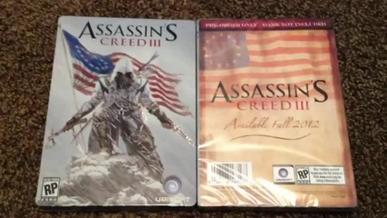 Assassin's Creed 3 Limited Edition Pre - Order Steelbook Unbox