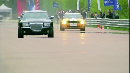 Ford Mustang Gt500 vs Chrysler 300c vs Mercedes C63 Amg vs Bmw M6