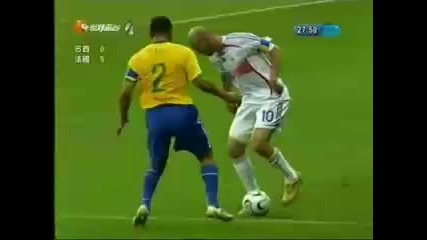 Brazil Vs France - Fifa World Cup 2006 - Zidane Skill 