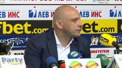 Пресконференция на Тити Папазов за завръщането му в треньорството