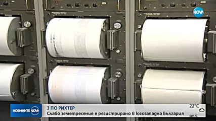 Слабо земетресение разлюля Югозападна България