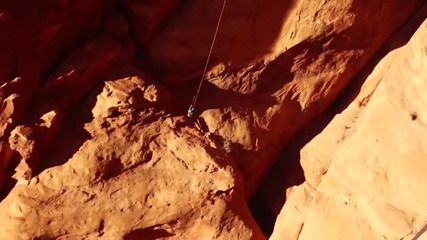 World's Most Insane Rope Swing Ever!!! - Canyon Cliff Jump