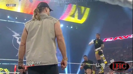 Cm Punk shooting at Hbk with his Invisble Bow Hd - Raw 6/27/11