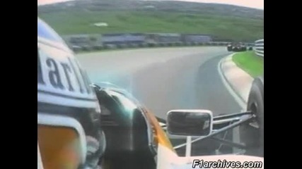 Gerhard Berger onboard Hungaroring 1991