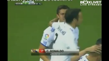 30.10.2010 Еркулес 1 - 3 Реал Мадрид втори гол на Крситиано Роналдо 