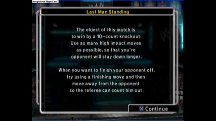 Smackdown Vs Raw 2007 John Cena Vs Triple H Last Man Standing Match Wwe Championship In Season Mode