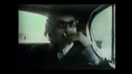 John Lennon In Taxi With Bob Dylan