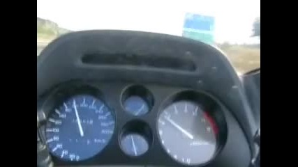 Pushing the old Honda Cbr 1000 