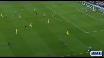 Магичен гол на Меси и Барса срещу Виляреал след 38 паса