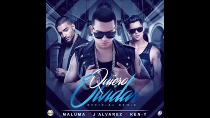 New!!! J. Alvarez Ft. Ken -y Y Maluma - Quiero Olvidar (official Remix) + Превод