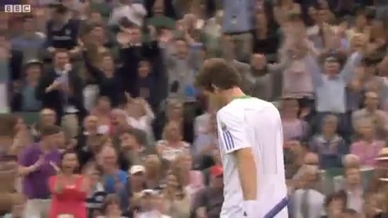Невероятно отиграване на Анди Мъри - Уимбълдън 2011