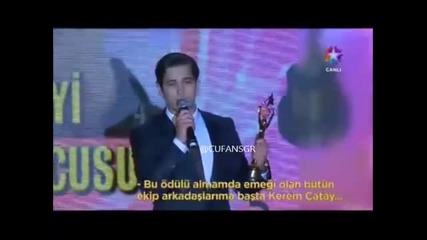 Çağatay Ulusoy - Ayakli Gazete Awards 2014 - süper Starlife 01.11.2014