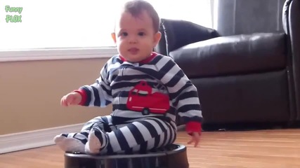 Забавна Компилация 2015 - Бебета возещи се на прахосмукачка