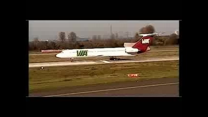 Tu - 154m Air Via Varna Takeoff