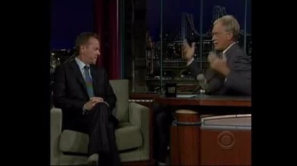 Kiefer Sutherland On David Letterman 2008
